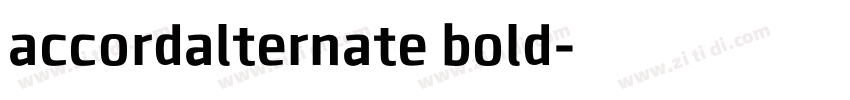 accordalternate bold字体转换